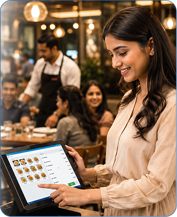 PRS POS billing on tablet